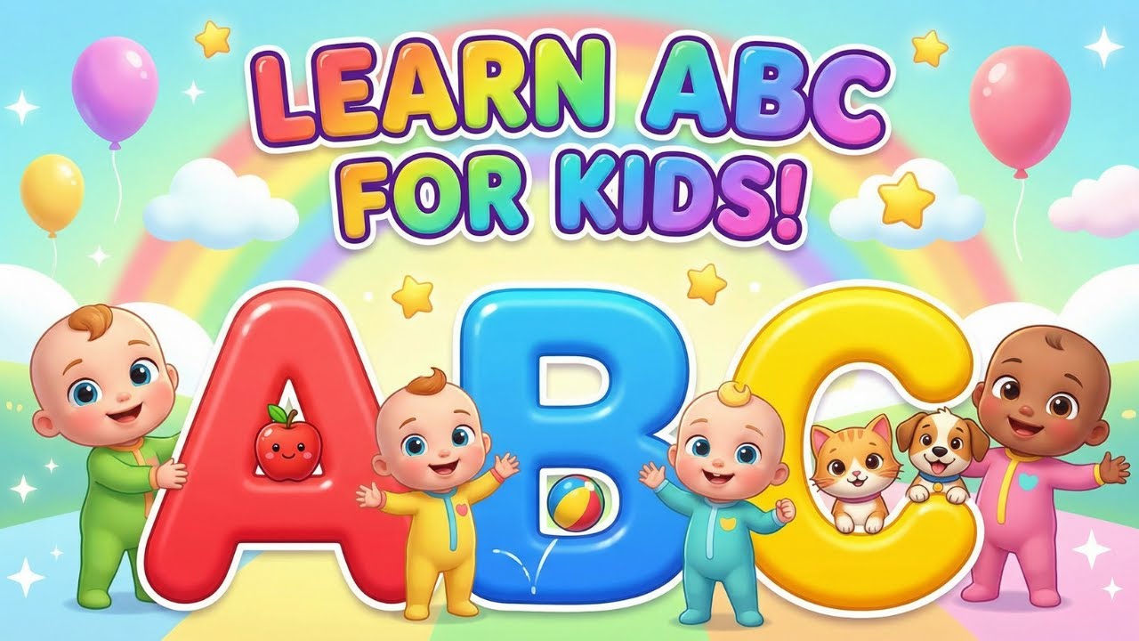 Learn ABC for Kids | Fun Baby Alphabet Song with Cute Animals & 3D Animation