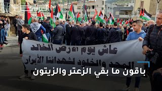 الفلسطينيون يجدّدون العهد في يوم الأرض: باقون ما بقي الزعتر والزيتون