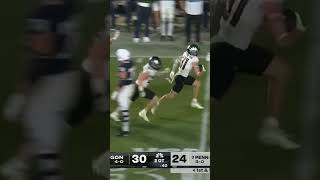 DILLION THIENEMAN MAKES AN INSANE GAME WINNING INTERCEPTION AGAINST PENN STATE