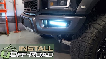 2017 F-150 Raptor Install: Diode Dynamics LED Fog Light Kit with 12" White Wide Beam Light Bars