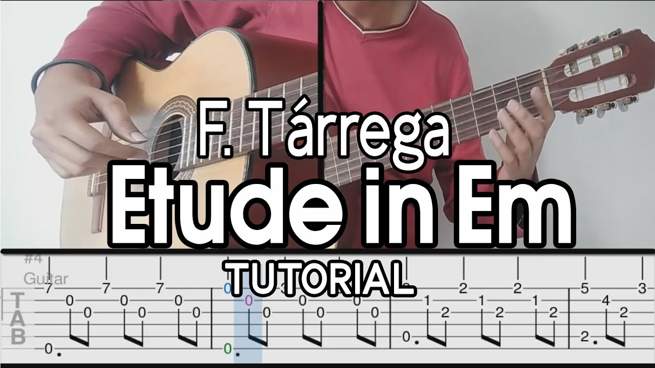 Tárrega - Estudio en Em (Tutorial)