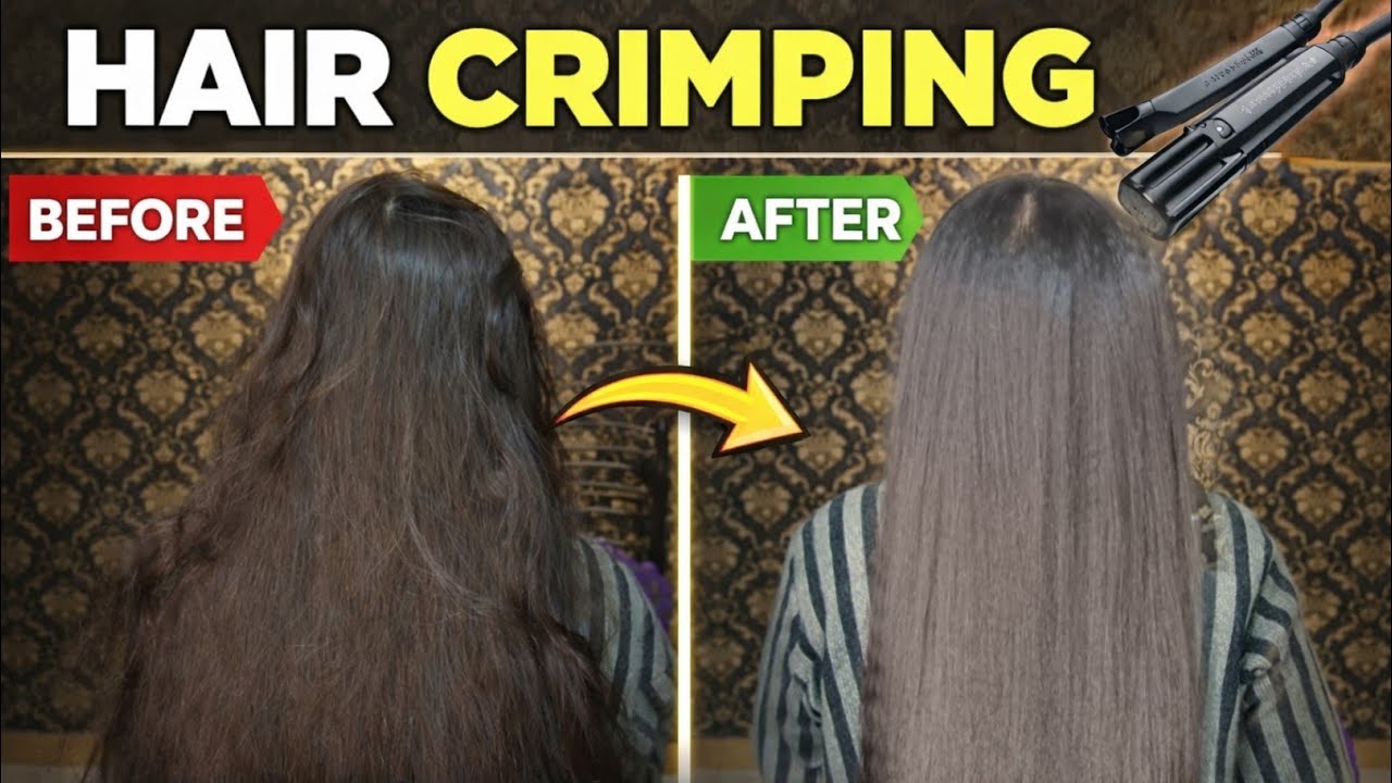 Easy Hair Crimping Tutorial Full | Step by Step Vega Hair Crimper Guide for Beginners