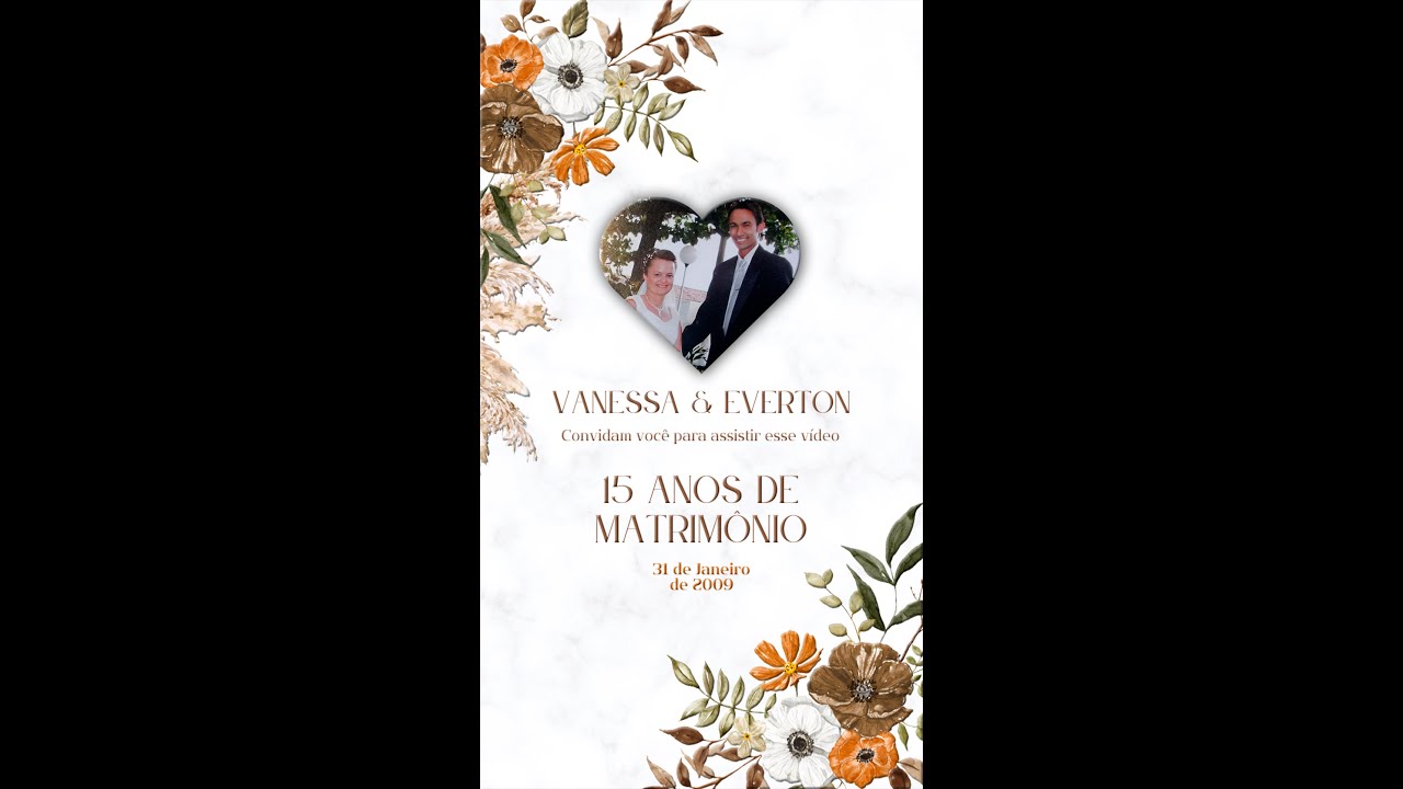 Vídeo dos 15 anos de nosso casamento
