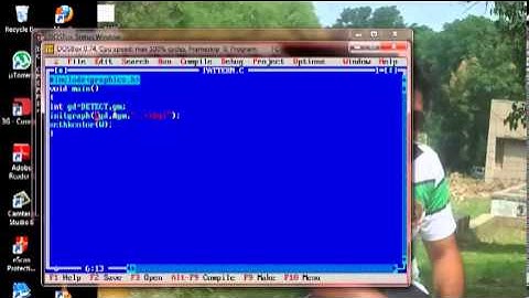 c graphics program (draw circle)