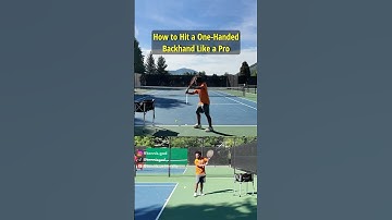 How to Hit a One Handed Backhand Like a Pro