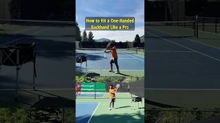 How to Hit a One Handed Backhand Like a Pro