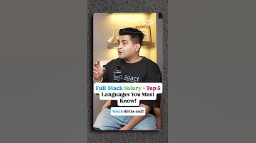 Full-Stack Salary + Top 5 Languages You Must Know! 💼🔥 #shorts #jobs #salary