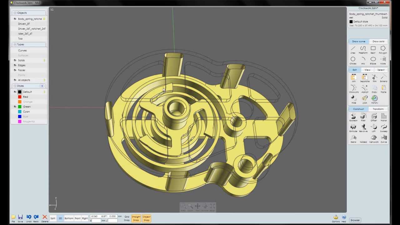 3d printed windup clockwork motor 