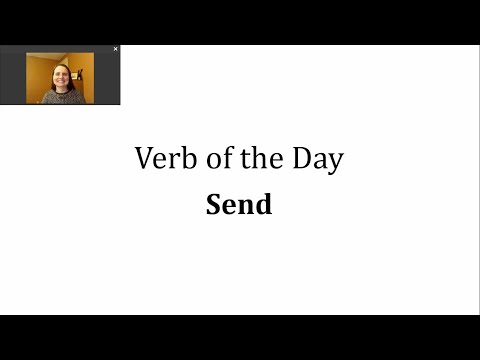 Verb of the Day - Send