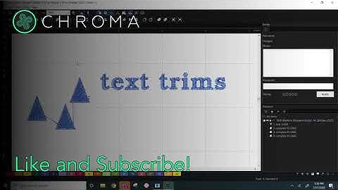 Adding Trims  (Inspire, Plus, Luxe) | Chroma Digitizing Software