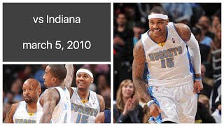 Carmelo Anthony 34 pts vs Indiana Pacers Highlights (march 5, 2010)