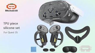 for Meta Quest 3S 7-Piece Silicone VR Protective Case Set