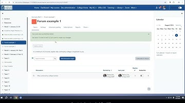 How to post to an Moodle forum or discussion board