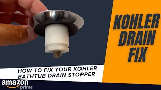 How to disassemble and replace your Kohler bathtub drain when it stops working part # 1068204