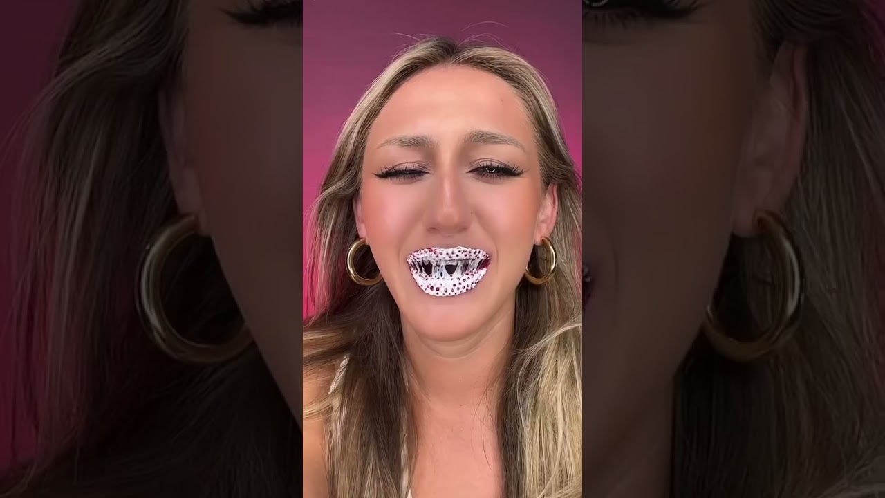 удаление красных стразов с губ ❤️ 