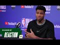 Giannis’ Reaction: "All I care about right now is getting one more." | NBA Finals | 7.11.21