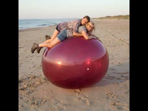 Harmonic Elasticity Duo With The XXL Ball At The Beach Shorts Serenity Beauty Bouncing