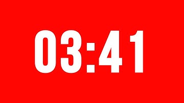 3 Minute 41 Second Timer With Alarm Without Music