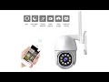 How to connect tuya smart outdoor wifi ip camera  with phone and wifi router