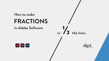 How to Create Fractions in Adobe Indesign, Illustrator, & Photoshop