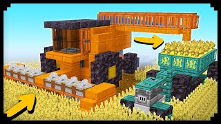 ✔ How to make a Working Combine Harvester in Minecraft