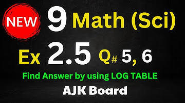 Class 9 Maths 𝐍𝐄𝐖 Book 📗Q.no 5, 6 Exercise 2.5🍁AJK Board  ✍️ Saif Math Notes