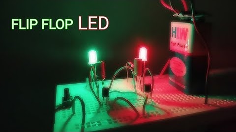 FLIP FLOP LED using BC547 Transistor (Breadboard) #flipflop #YSElectric #breadboard #bc547