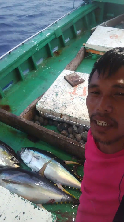 Ganito ka fresh mga huli naming tuna #viralvideo #freshtuna #youtubeshorts #handfish #handline