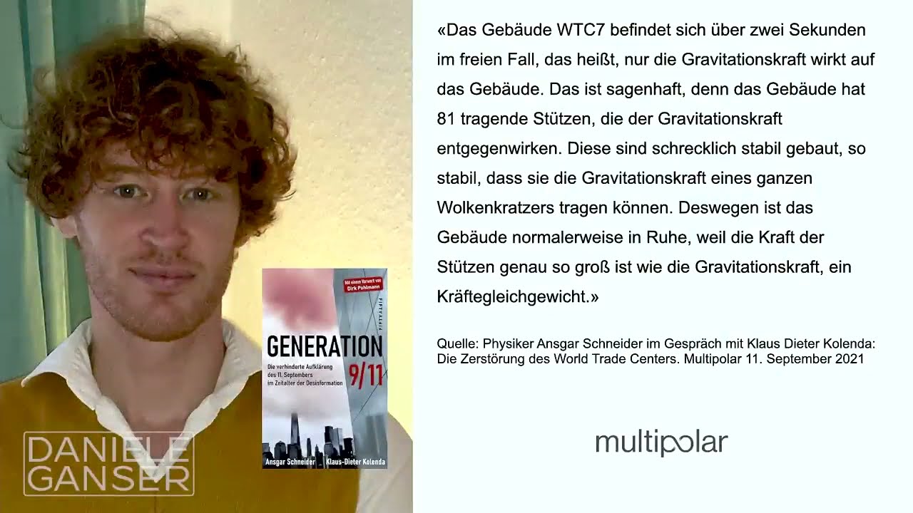WTC7: Die Wissenschaft, 2 Flugzeuge und 3 Türme am 11.09.2001 - Daniele Ganser Ansgar Schneider