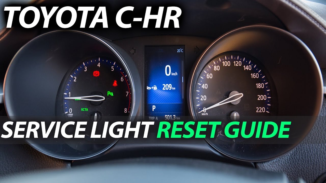 Toyota CHR Service Light Reset Maintenance Light YouTube