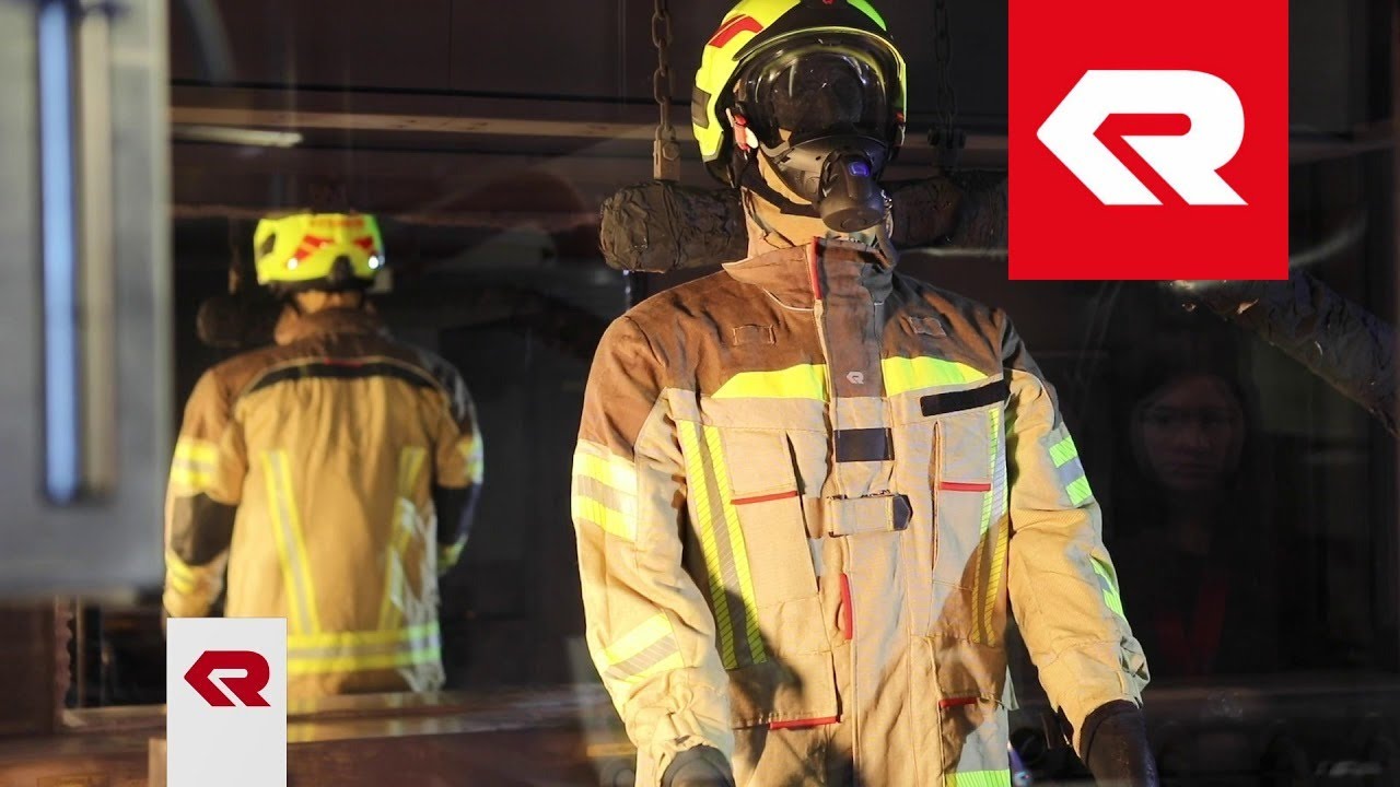 FIRE FLEX Schutzanzug – Zertifizierungstests Beregnung und Feuer