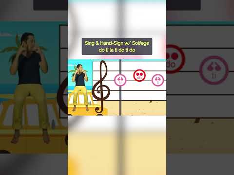 Solfege Melodies #7a: Do Ti La Ti Do (Half Notes)