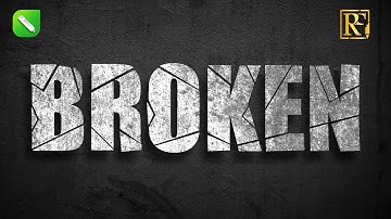 HOW TO MAKE BROKEN TEXT EFFECT IN COREL DRAW | GRUNGE EFFECT | TYPOGRAPHY | CRACK EFFECT