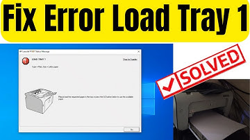 how to fix error load tray 1 plain letter in hp printer