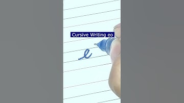How to write small letter eo | Cursive writing a to z #cursivewriting #handwriting  #shorts