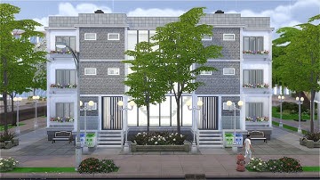 The Sims 4 | Newcrest tiny apartments | No CC | Speed build | Part 1/3