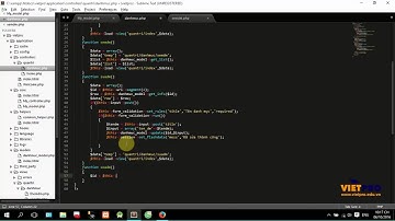 CodeIgniter Blog Tin tức 06 - Xây dựng chức năng xóa danh mục - Học Codeigniter Miễn Phí