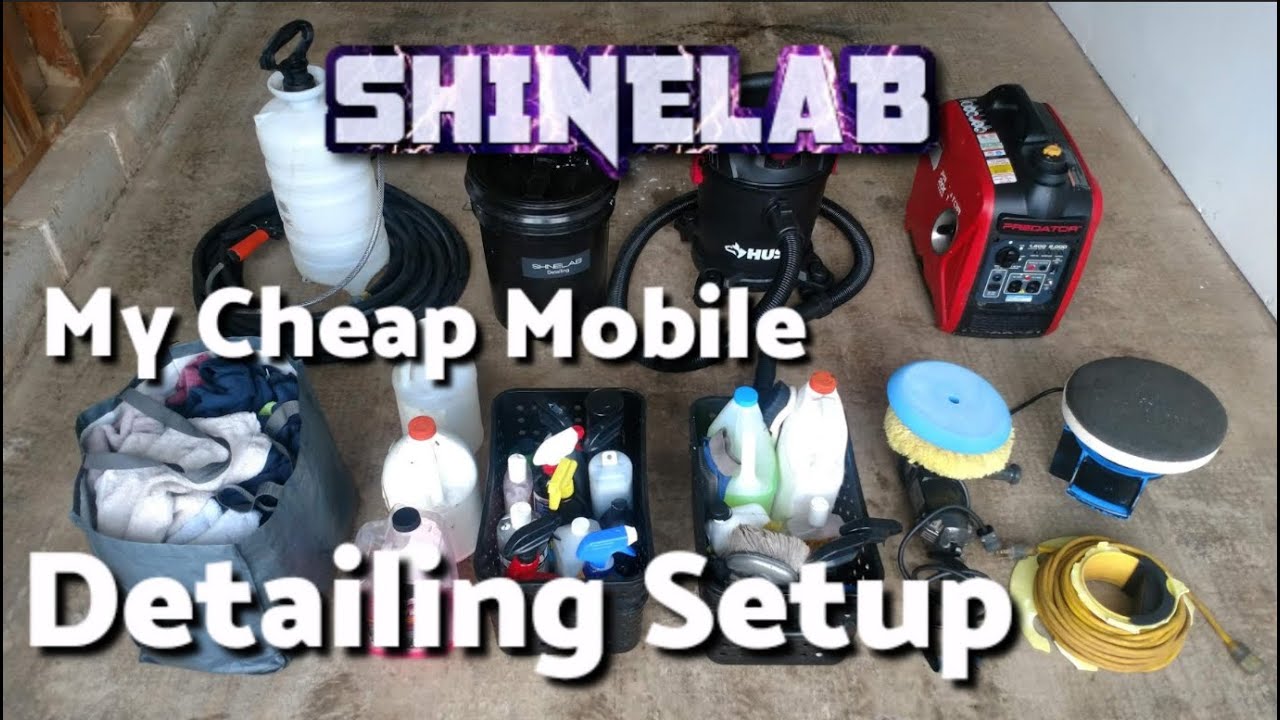 My Cheap Mobile Detailing Setup YouTube