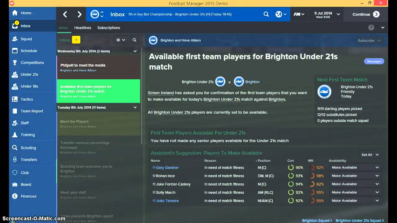 FM15 Brighton Vs Derby Episode 1:Dont Care w/Mason Gaming