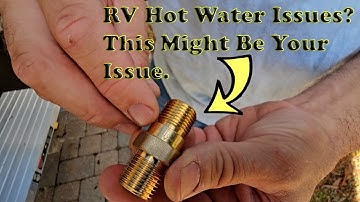 How to Replace an RV Water Heater Check Valve: Step-by-Step Guide!