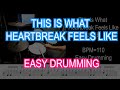 This is what heartbreak feels like | Easy Drumming | JVKE | Shawn Drum Studio