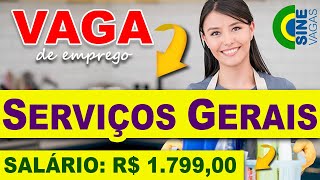 Vaga de Emprego: Serviços Gerais, R$ 1.799,00, Rio de Janeiro - RJ screenshot 1