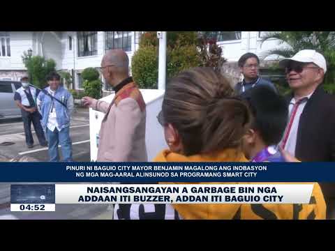 Naisangsangayan A Garbage Bin Nga Addaan Iti Buzzer Addan Iti Baguio City