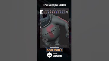 ZBrush Quick Tip - Retopo Brush