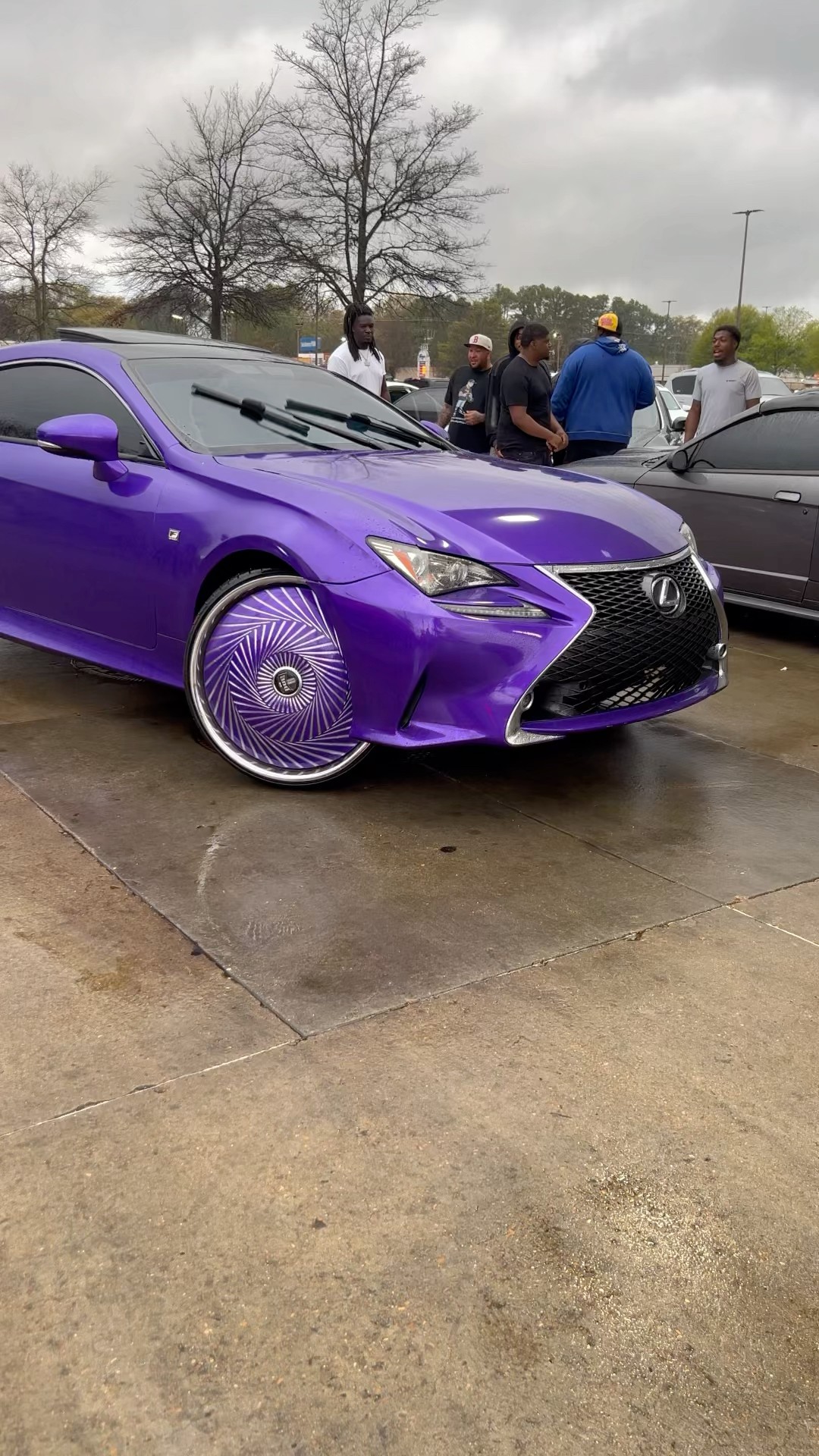 Candy Purple Lexus RC on 24” DUB Floaters - YouTube