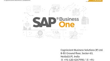 SAP Business One ERP Software for Small Businesses