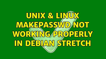 Unix & Linux: makepasswd not working properly in Debian Stretch (2 Solutions!!)