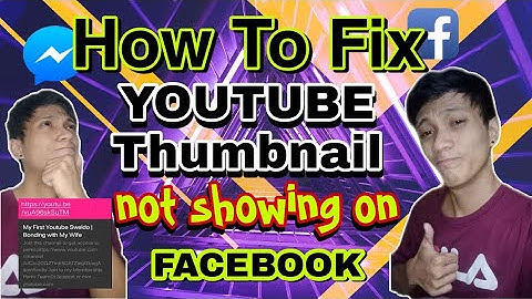 How To Fix Youtube Thumbnail not showing on Facebook