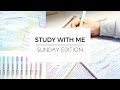 STUDY WITH ME | Sunday Edition