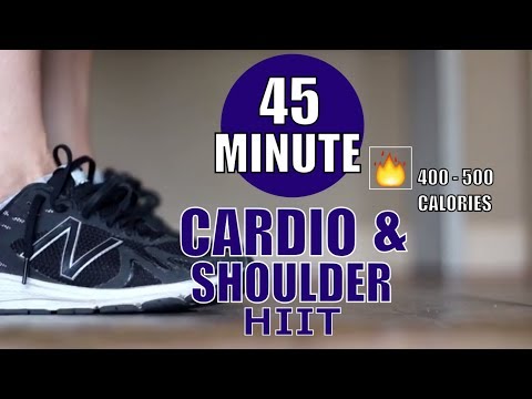 Cardio HIIT and Shoulder Workout | Intense 45 Minute Cardio HIIT!